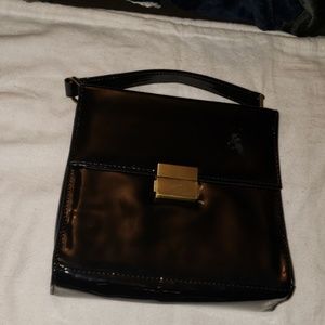 🤯3/$12 Forever 21 Black PVC Handbag Goth Punk